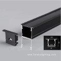 black LED linear Lighting aluminum Profile